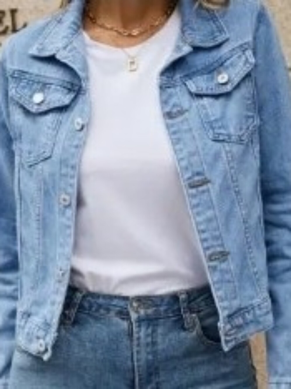 Light Wash Denim Jacket - Classic Blue